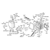 Topplock - Ventilkåpa - Ventiler - Kamaxel - Insug - Tändstift